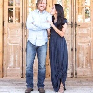 Matilda Jane Curtain Call Heather Blue Maxi Dress Medium‎ Boho NWT Joanna Gaines